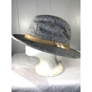 Goorin Bros Fir Real Band Wool Fedora Hat Gray Linen Size Xlarge